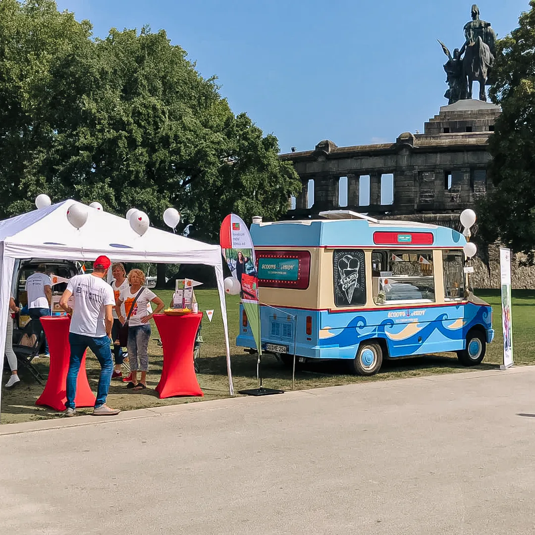 Firmenfeier_weitere Events_Roadshow Eis Catering Messe Eisbike Mein Eis Mobil Speiseeis Köln Bonn Düsseldorf