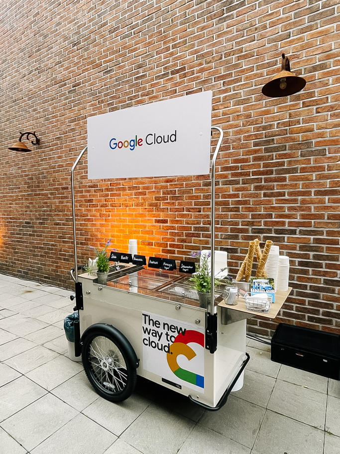 Eisfahrrad mieten mobile eistheke sommerfest catering handgemachtes eis