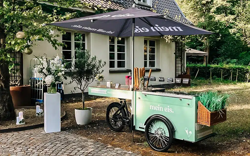 Eisfahrrad buchen mein eis Foodtruck Eisbike mobil koeln bonn duesseldorf