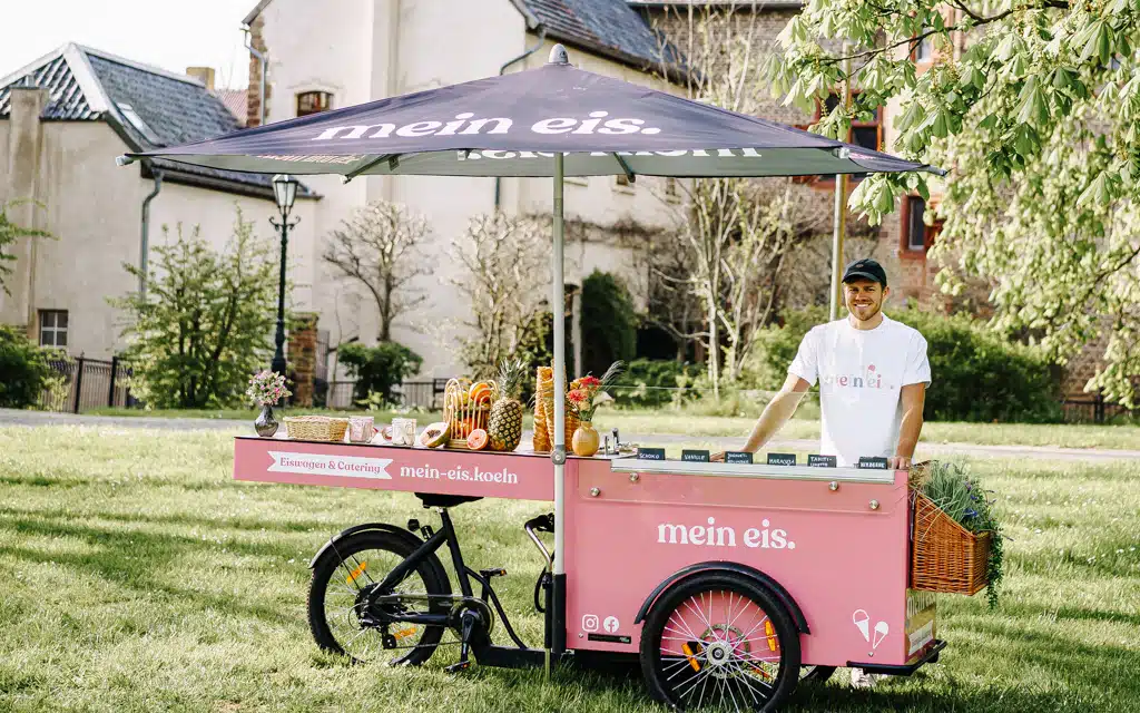 Eisfahrrad buchen mein eis Foodtruck Eisbike mobil koeln bonn duesseldorf