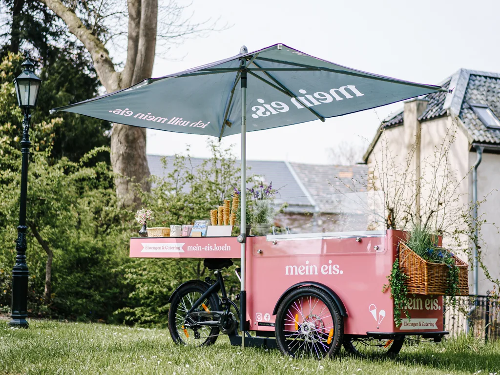 Eisfahrrad buchen mein eis Foodtruck Eisbike mobil koeln bonn duesseldorf